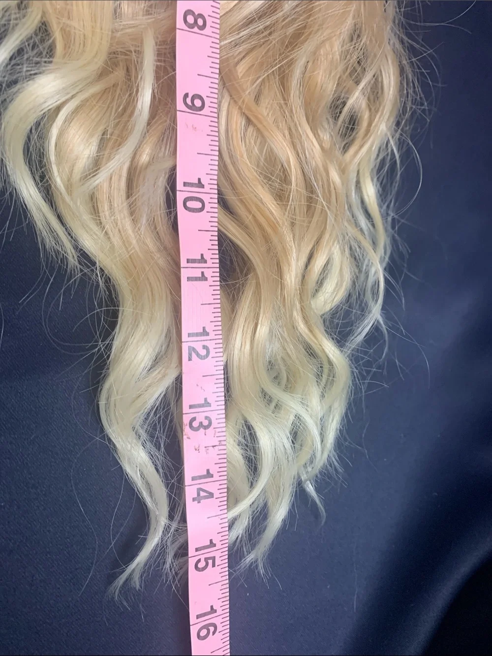Blonde Wavy Clip-In Hair Extension - Natural Light Blonde